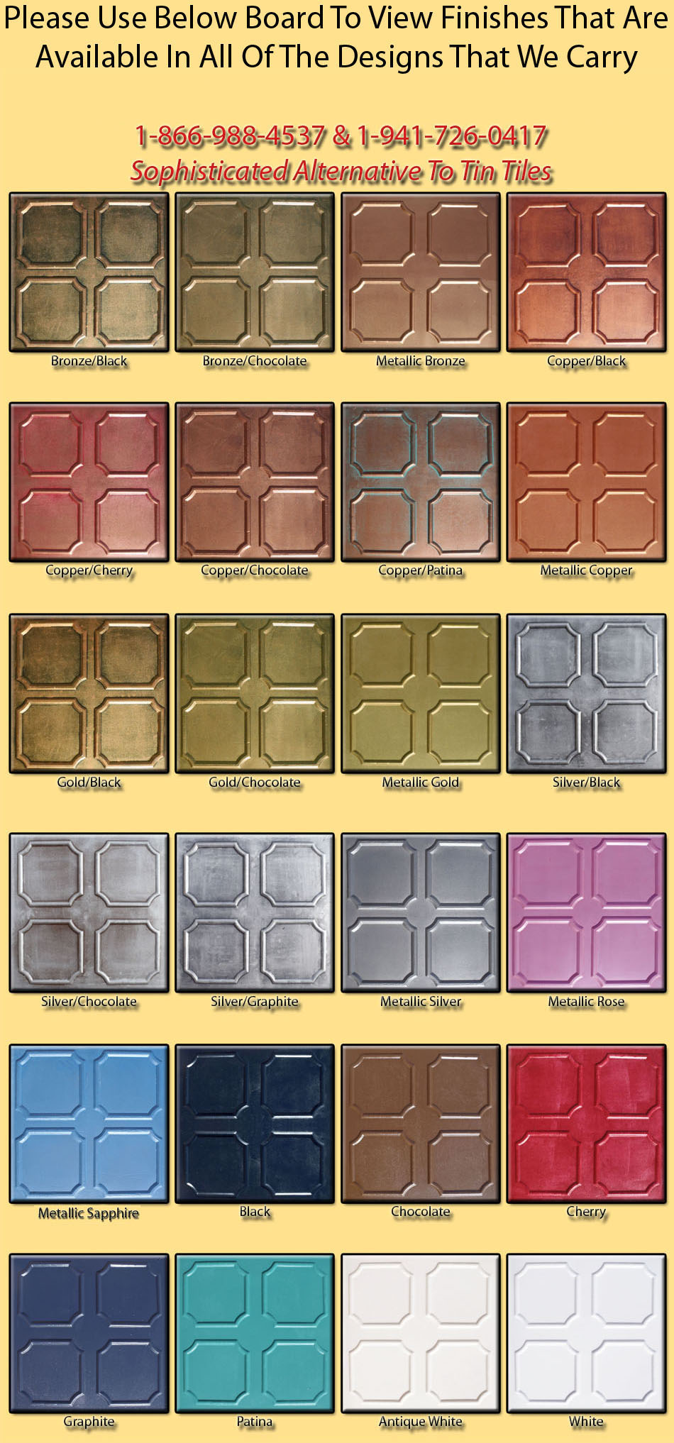 24x24 PVC Ankara ceiling tile for suspended grid from antique ceilings is presenting available finishes