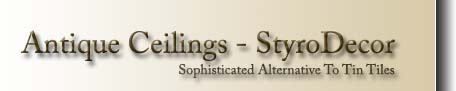 Antique Ceiling Faux Tiles